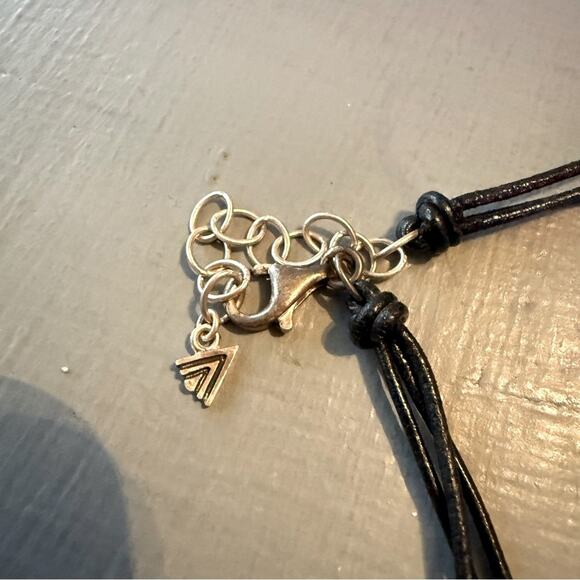 Silpada 925 Sterling Silver & Leather Necklace - Picture 6 of 6